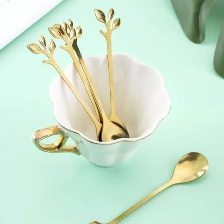 قاشق-چای-خوری-برگ-طلایی قاشق-چای-خوری-برگ-طلایی