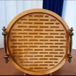 سینی-چوبی-گرد-شیار-دار