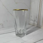 لیوان لب طلا شیشه ای